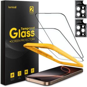 imageLamicall 22 for iPhone 16 Plus Max Screen Protector 67quot with Camera Lens Protector Top 9H Tempered Glass Film Easy Alignment AntiScratch 0 Bubbles HD Clear for iPhone 16 Plus  2 Pack Each16 Pro63