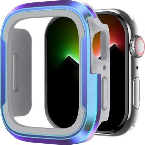 imageLamicall Aluminum Rugged Case Armor Designed for Apple Watch Case Series 8SE276SE54 45mm44mm Bumper Metal Watch Case Protective Armor Cover No Screen Protector Colour