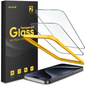 imageLamicall Glass Screen Protector for iPhone 14 Plus 13 Pro Max  Professional 9H Tempered Glass MilitaryGrade Shatterproof  HD Clear AntiScratch Fingerprint Easy Apply Frame 67 2 Pack15 Pro Max67