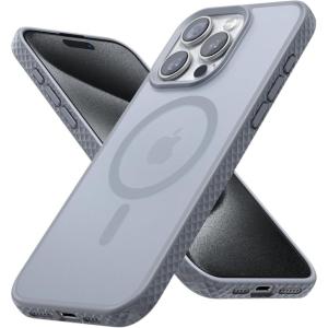 imageLamicall Magnetic Case for iPhone 14 Pro  Magnet Case Compatible for Magsafe AntiSlip Edge MILGrade Airbag Shockproof Translucent Hard Slim Protective Apple iPhone 14 Pro Cover BlackGray