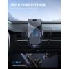 imageLamicall 2025 Wider Clamp ampamp Metal Hook Car Phone Holder Vent Thick Cases Friendly Phone Holders for Your Car Mount Automobile Hands Free Cradle Air Vent for iPhone 16 15 14 13 Pro Max SmartphoneNEW Upgraded  Dark grey