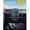 imageLamicall 2025 Wider Clamp ampamp Metal Hook Car Phone Holder Vent Thick Cases Friendly Phone Holders for Your Car Mount Automobile Hands Free Cradle Air Vent for iPhone 16 15 14 13 Pro Max SmartphoneNEW Upgraded  Wood grain