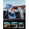imageLamicall 2025 Wider Clamp ampamp Metal Hook Car Phone Holder Vent Thick Cases Friendly Phone Holders for Your Car Mount Automobile Hands Free Cradle Air Vent for iPhone 16 15 14 13 Pro Max SmartphoneNEW Upgraded  Wood grain