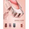 imageLamicall 2025 Wider Clamp ampamp Metal Hook Car Phone Holder Vent Thick Cases Friendly Phone Holders for Your Car Mount Automobile Hands Free Cradle Air Vent for iPhone 16 15 14 13 Pro Max SmartphoneNEW Upgraded  Pink