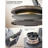 imageLamicall Adjustable Phone Stand for Desk  360 Rotating Foldable Cell Phone Holder Desktop Portable Cellphone Stand Office Desk Accessories for iPhone 16 15 14 13 Pro Max 410 Smartphones iPadGrey