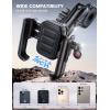 imageLamicall All Metal Motorcycle Phone Mount  Anti Shake Extendable Arm Bike Phone Holder Handlebar Clamp Bicycle Cell Phone Mount for iPhone 16 Pro Max 15 14 Galaxy S24 Ultra 4772quot Phones4772 Phones
