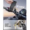 imageLamicall All Metal Motorcycle Phone Mount  Anti Shake Extendable Arm Bike Phone Holder Handlebar Clamp Bicycle Cell Phone Mount for iPhone 16 Pro Max 15 14 Galaxy S24 Ultra 4772quot Phones4772 PhoneGold