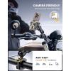 imageLamicall All Metal Motorcycle Phone Mount  Anti Shake Extendable Arm Bike Phone Holder Handlebar Clamp Bicycle Cell Phone Mount for iPhone 16 Pro Max 15 14 Galaxy S24 Ultra 4772quot Phones4772 PhoneGold