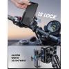 imageLamicall All Metal Motorcycle Phone Mount  Anti Shake Extendable Arm Bike Phone Holder Handlebar Clamp Bicycle Cell Phone Mount for iPhone 16 Pro Max 15 14 Galaxy S24 Ultra 4772quot Phones4772 Phones