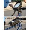 imageLamicall Bike Frame Bag Waterproof  1s Release 2 in 1 Bike Phone Bag Bike Phone Holder Mount Bicycle Top Tube Bag Cycling Pouch with Rain Cover Bike Accessories for Phones Under 7quotMedium