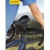 imageLamicall Bike Frame Bag Waterproof  1s Release 2 in 1 Bike Phone Bag Bike Phone Holder Mount Bicycle Top Tube Bag Cycling Pouch with Rain Cover Bike Accessories for Phones Under 7quotMedium