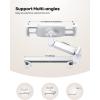 imageLamicall Car Headrest Tablet Holder  3 in 1 Extension Arm Adjustable Tablet Car Mount for Back Seat Road Trip Essentials for Kids for 4711quot Device Like iPad Pro Air Mini Galaxy Fire BlackWhite