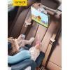 imageLamicall Car Headrest Tablet Holder  3 in 1 Extension Arm Adjustable Tablet Car Mount for Back Seat Road Trip Essentials for Kids for 4711quot Device Like iPad Pro Air Mini Galaxy Fire BlackWhite