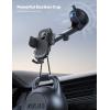 imageLamicall Car Phone Holder  Strongest MilitaryGrade Suction Cup 360 Rotation Phone Holders for Your Car Quick Release Adjustable Car Phone Mount Dashboard for iPhone 16 Galaxy Smartphone TruckBlack