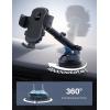 imageLamicall Car Phone Holder  Strongest MilitaryGrade Suction Cup 360 Rotation Phone Holders for Your Car Quick Release Adjustable Car Phone Mount Dashboard for iPhone 16 Galaxy Smartphone TruckBlack