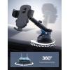 imageLamicall Car Phone Holder  Strongest MilitaryGrade Suction Cup 360 Rotation Phone Holders for Your Car Quick Release Adjustable Car Phone Mount Dashboard for iPhone 16 Galaxy Smartphone TruckNEW Upgraded  Dark grey