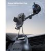 imageLamicall Car Phone Holder  Strongest MilitaryGrade Suction Cup 360 Rotation Phone Holders for Your Car Quick Release Adjustable Car Phone Mount Dashboard for iPhone 16 Galaxy Smartphone TruckNEW Upgraded  Dark grey