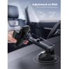 imageLamicall Car Phone Holder  Strongest MilitaryGrade Suction Cup 360 Rotation Phone Holders for Your Car Quick Release Adjustable Car Phone Mount Dashboard for iPhone 16 Galaxy Smartphone TruckBlack