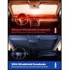 imageLamicall Car Windshield Sunshade Umbrella  5Layer UV Block 10Rib Fiberglass Frame for Heat Insulation 53quotx30quot Front Window Interior Sun Protection for Compact Sedan SUV Windshield53x30