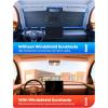 imageLamicall Car Windshield Sunshade Umbrella  Foldable Car Windshield Sun Shade Cover 5 Layers UV Block Coating 52quotx31quot Front Window Heat Insulation Protection for Auto Sedan SUV WindshieldModel 3Y