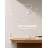 imageLamicall Gooseneck Phone Holder for Bed  360 Adjustable Clamp Clip Overhead Cell Phone Mount Stand for Desk Compatible with All Cellphone WhiteSnow White