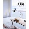 imageLamicall Gooseneck Phone Holder for Bed  Overall Length 386in Flexible Leather Wrapped Arm 360 Adjustable Clamp Clip Overhead Cell Phone Mount Stand for Desk Compatible with All Cellphone 47Gray
