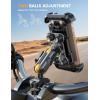 imageLamicall Motorcycle Phone Mount Holder  Metal Extension Arm Dual Vibration Dampener Motorcycle Cell Phone Mount Bike Bicycle Handlebar Phone Clamp for iPhone 1615 14 Pro Max 4767quot Phones