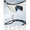 imageLamicall Photochromic Sports Sunglasses for Men Women UV400 Protection Sun Glasses for Day ampamp Night Driving Cycling RunningBlack Framegold Lens