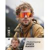 imageLamicall Photochromic Sports Sunglasses for Men Women UV400 Protection Sun Glasses for Day ampamp Night Driving Cycling RunningTransparent Framered Lens