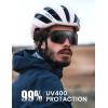imageLamicall Polarized Sports Sunglasses for Men Women UV400 Protection Sun Glasses for Running Cycling Baseball Fishing GolfBlack Framegray Lens