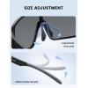 imageLamicall Polarized Sports Sunglasses for Men Women UV400 Protection Sun Glasses for Running Cycling Baseball Fishing GolfBlack Framegray Lens