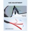 imageLamicall Polarized Sports Sunglasses for Men Women UV400 Protection Sun Glasses for Running Cycling Baseball Fishing GolfBlack Framered Lens