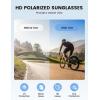 imageLamicall Polarized Sports Sunglasses for Men Women UV400 Protection Sun Glasses for Running Cycling Baseball Fishing GolfBlue Frameblue Lens