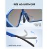 imageLamicall Polarized Sports Sunglasses for Men Women UV400 Protection Sun Glasses for Running Cycling Baseball Fishing GolfBlue Frameblue Lens