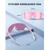 imageLamicall Polarized Sports Sunglasses for Men Women UV400 Protection Sun Glasses for Running Cycling Baseball Fishing GolfPink Framepink Lens
