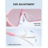imageLamicall Polarized Sports Sunglasses for Men Women UV400 Protection Sun Glasses for Running Cycling Baseball Fishing GolfPink Framepink Lens
