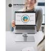 imageLamicall Swivel Laptop Stand Laptop Riser  360Rotating Ergonomic Aluminum Computer Desk Holder Compatible with MacBook Air Pro Dell XPS HP and More 10quot  173quot Notebook  Sliver