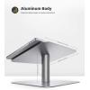 imageLamicall Swivel Laptop Stand Laptop Riser  360Rotating Ergonomic Aluminum Computer Desk Holder Compatible with MacBook Air Pro Dell XPS HP and More 10quot  173quot Notebook  Sliver