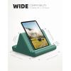 imageLamicall Tablet Pillow Holder Stand  Tablet Pillow Soft Pad Dock for Lap Bed and Desk with Pocket ampamp 4 Viewing Angles for 2022 iPad Pro 11 129 Air Mini Kindle 413quot Phone and Tablet BlackGreen