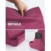 imageLamicall Tablet Pillow Holder Stand  Tablet Pillow Soft Pad Dock for Lap Bed and Desk with Pocket ampamp 4 Viewing Angles for 2022 iPad Pro 11 129 Air Mini Kindle 413quot Phone and Tablet BlackPurple Red