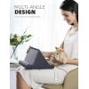 imageLamicall Tablet Pillow Holder Stand  Tablet Pillow Soft Pad Dock for Lap Bed and Desk with Pocket ampamp 4 Viewing Angles for 2022 iPad Pro 11 129 Air Mini Kindle 413quot Phone and Tablet BlackGray