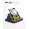 imageLamicall Tablet Pillow Holder Stand  Tablet Pillow Soft Pad Dock for Lap Bed and Desk with Pocket ampamp 4 Viewing Angles for 2022 iPad Pro 11 129 Air Mini Kindle 413quot Phone and Tablet BlackGray