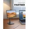 imageLamicall Tablet Stand Holder Gooseneck Tablet Mount  25lb Heavy Duty Base Adjustable Desktop Stand with 360 Degree Rotating for 4713quot Tablet iPad Pro 129 Air Mini Fire Kindle Tabs BlackBlack