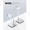 imageLamicall Tablet Stand Holder Gooseneck Tablet Mount  25lb Heavy Duty Base Adjustable Desktop Stand with 360 Degree Rotating for 4713quot Tablet iPad Pro 129 Air Mini Fire Kindle Tabs BlackWhite