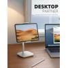 imageLamicall Tablet Stand Holder Gooseneck Tablet Mount  25lb Heavy Duty Base Adjustable Desktop Stand with 360 Degree Rotating for 4713quot Tablet iPad Pro 129 Air Mini Fire Kindle Tabs BlackWhite