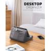 imageLamicall Tablet Stand Pillow Holder  Soft Pad for Bed Lap Dock With Stylus Mount ampamp Pocket for iPad Pro 129 Air Mini Kindle Galaxy Tab and 413quot Tablets Dark GreyDark Grey