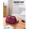 imageLamicall Tablet Stand Pillow Holder  Soft Pad for Bed Lap Dock With Stylus Mount ampamp Pocket for iPad Pro 129 Air Mini Kindle Galaxy Tab and 413quot Tablets Dark GreyDark Red