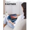 imageLamicall Tablet Stand Pillow Holder  Soft Pad for Bed Lap Dock With Stylus Mount ampamp Pocket for iPad Pro 129 Air Mini Kindle Galaxy Tab and 413quot Tablets Dark GreyRoyal Blue
