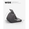 imageLamicall Tablet Stand Pillow Holder  Soft Pad for Bed Lap Dock With Stylus Mount ampamp Pocket for iPad Pro 129 Air Mini Kindle Galaxy Tab and 413quot Tablets Dark GreyDark Grey
