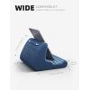 imageLamicall Tablet Stand Pillow Holder  Soft Pad for Bed Lap Dock With Stylus Mount ampamp Pocket for iPad Pro 129 Air Mini Kindle Galaxy Tab and 413quot Tablets Dark GreyRoyal Blue